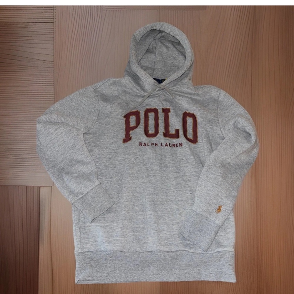 Polo Ralph Lauren Men’s Gray The RL Fleece Hoodie S Embroidered Preppy Athletic